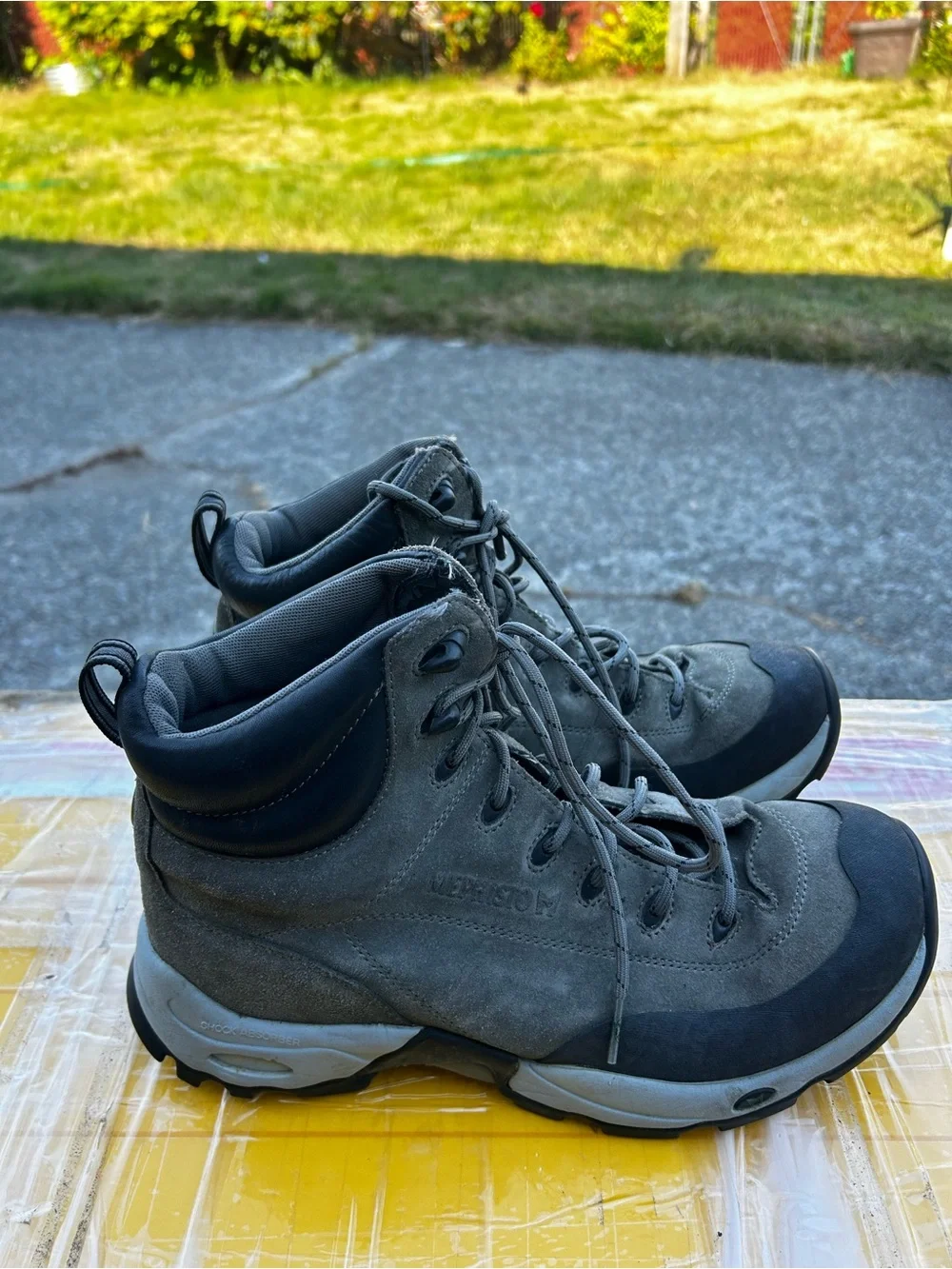 Mephisto MO-14-2C Men’s Olive Black Leather hiking Boots Size 8M